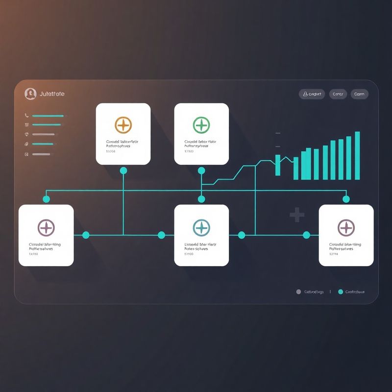 Flowchart of five interconnected trading automation modules